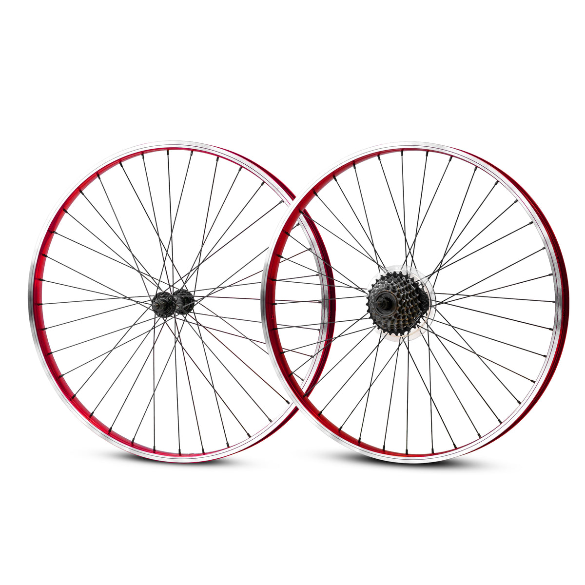 26"x32mm 7s Wheelset - Multi Color