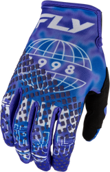 Fly Racing Youth Kinetic Blur Gloves 2027 Blue/Navy