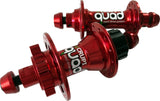 Crupi Parts Hubs 28H Mini/Expert Disc / Red Crupi Quad 28H & 36H Disc Hubsets