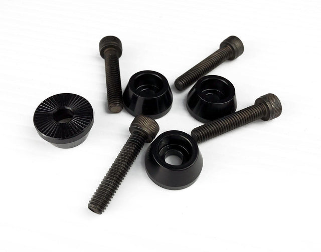 Crupi Parts Widgets Fits Quad Mini/Expt 28H Hubs / Black Crupi Quad Hub Volcano Kits