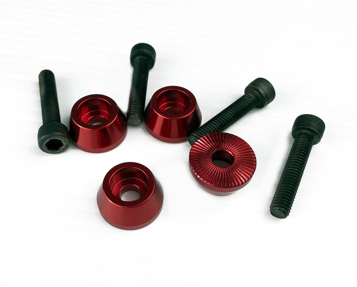 Crupi Parts Widgets Fits Quad Mini/Expt 28H Hubs / Red Crupi Quad Hub Volcano Kits