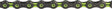 KMC DLC 11 Chain - 11-Speed 118 Links Black/Green