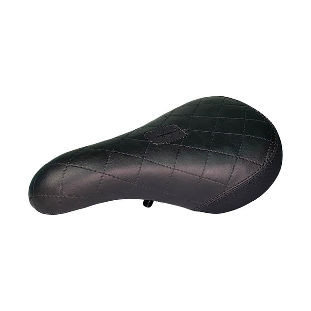Color:Quilted Black Synthetic Leather