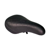 Color:Quilted Black Synthetic Leather