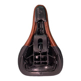 Color:Quilted Brown Synthetic Leather