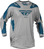 Fly Racing Kinetic Mesh Sym Jersey 2025.5 Grey/Blue
