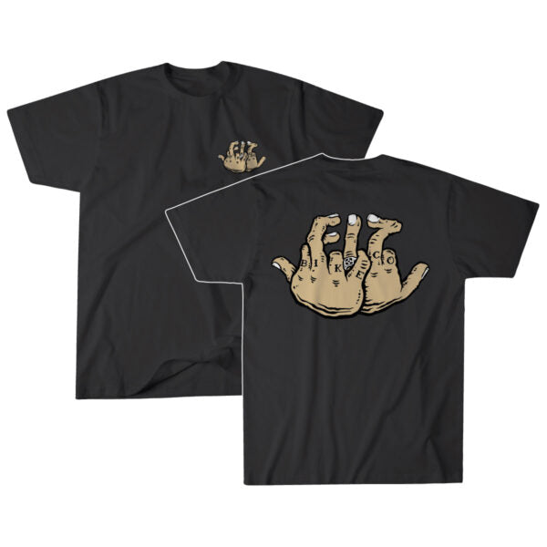 Fit Middle Finger Tee – Black