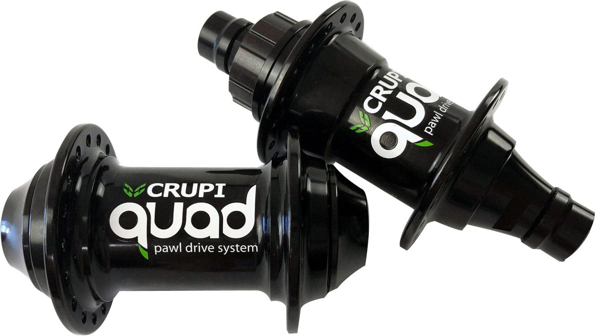 Crupi Parts Hubs 36H Pro w/20mm Front / Black Crupi Quad 28H & 36H Hubsets