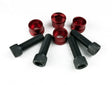 Crupi Parts Widgets Fits Quad Pro 36H Hubs / Red Crupi Quad Hub Volcano Kits