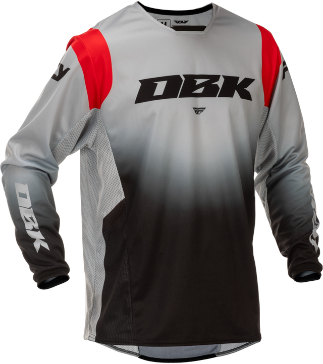 Fly Racing Kinetic DBK Jersey 2026 Grey/Black/Red
