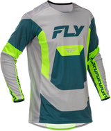 Fly Racing Youth Lite Jersey 2026 Grey/Lime/Teal