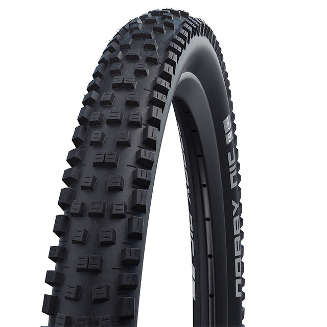 Schwalbe Nobby Nic Tire - 27.5 x 2.25 Clincher Wire BLK Standard Addix Green E-50
