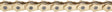 KMC HL1 Narrow Chain - Single Speed 3/32" 100 Links Half Link Chain Gold