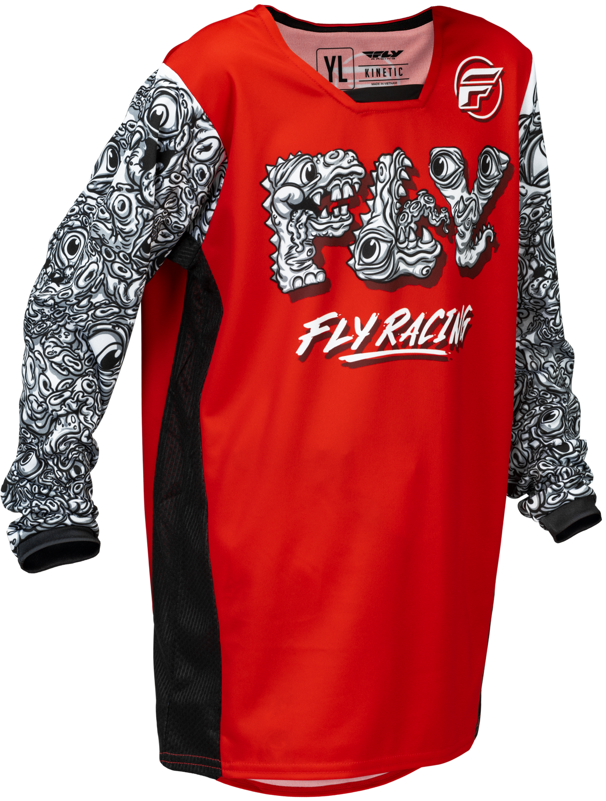 Fly Racing Kinetic Mutant Youth Jersey 2026 Red/White/Black