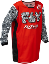 Fly Racing Kinetic Mutant Youth Jersey 2026 Red/White/Black