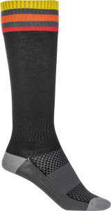 Fly Racing Youth MX Thin Socks Black