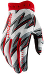 100% Ridefit Gloves - Red Medium