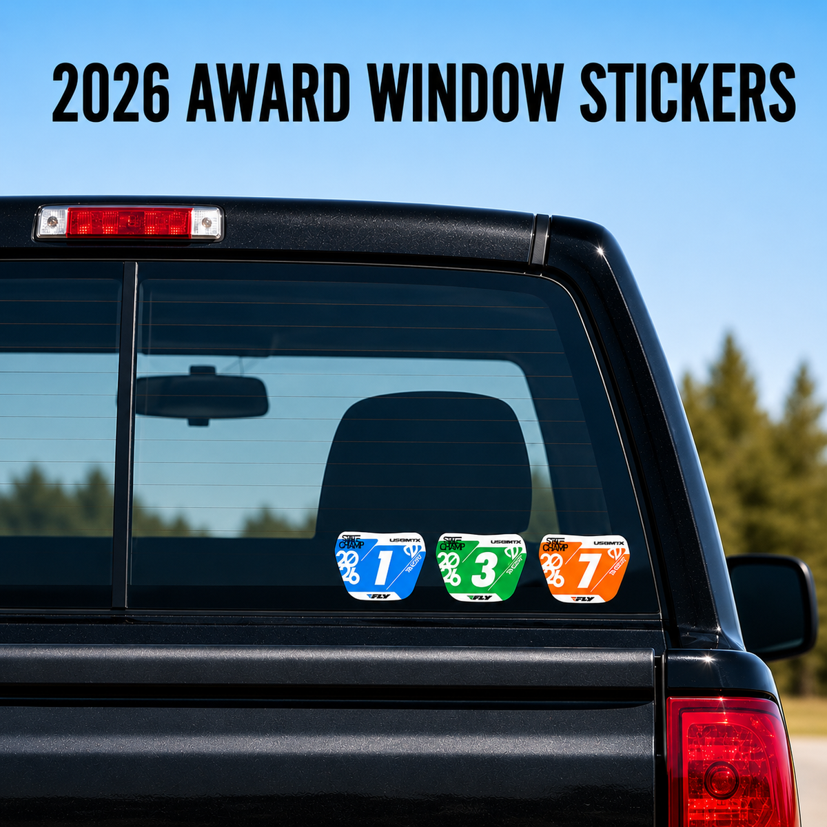2026 Tangent Mini Window Number Plate Decals
