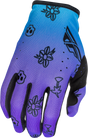 Fly Racing Youth Lite Outline Gloves 2026 Purple/Blue/Black