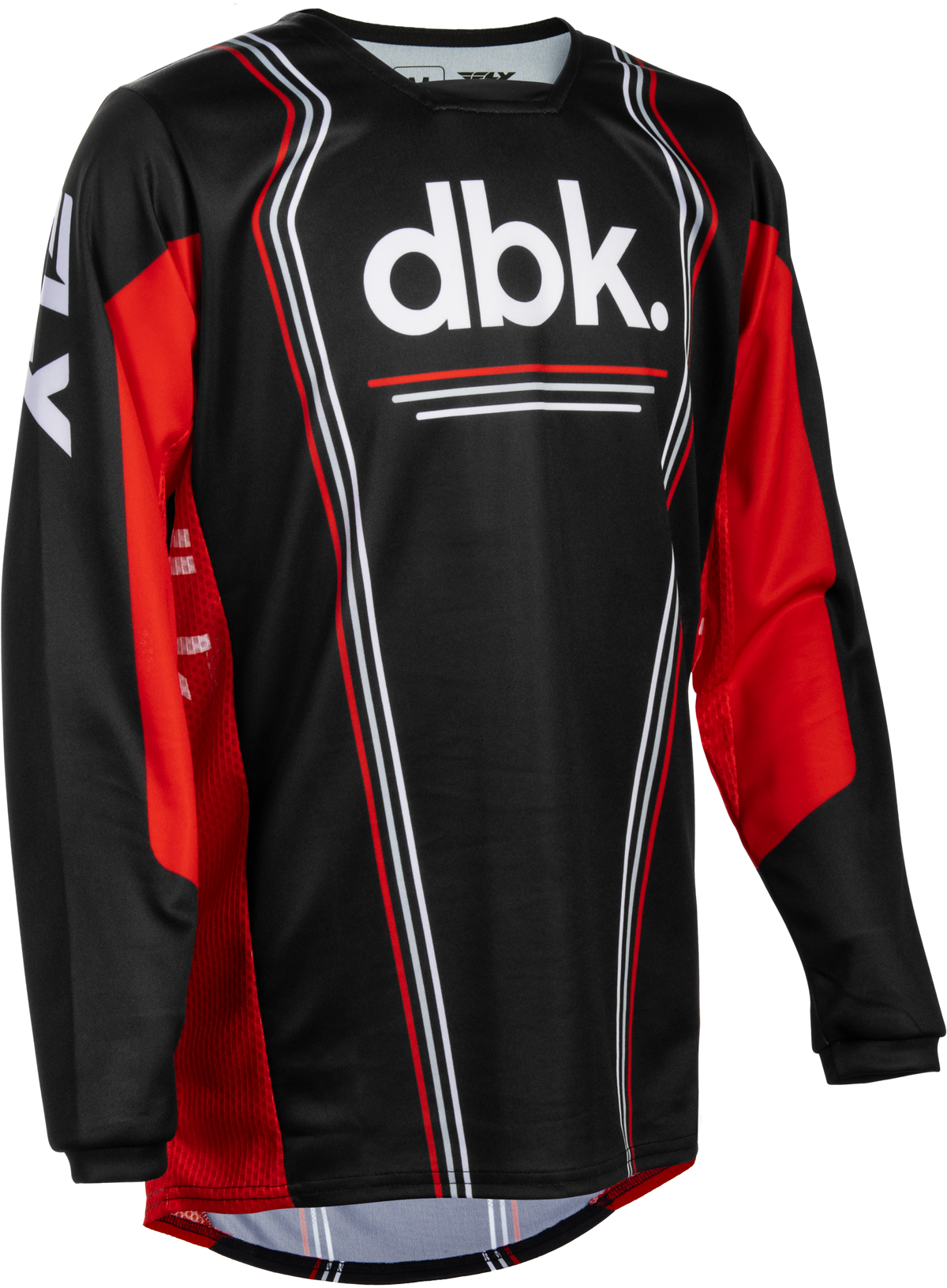 Fly Racing Youth Kinetic DBK Jersey 2027 Black/Red/White
