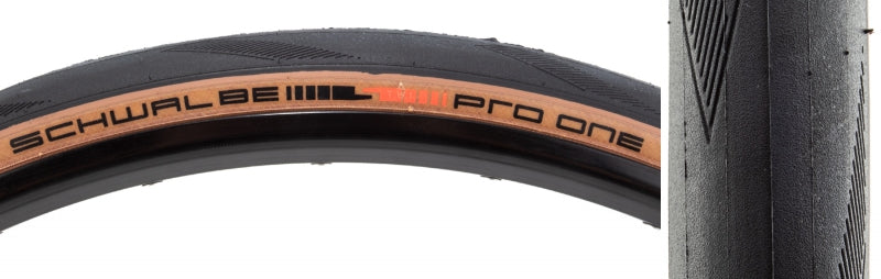 Schwalbe Pro One Tire - 700 x 30 Tubeless Folding BLK/Transparent Evolution Super Race Addix Race V-Guard