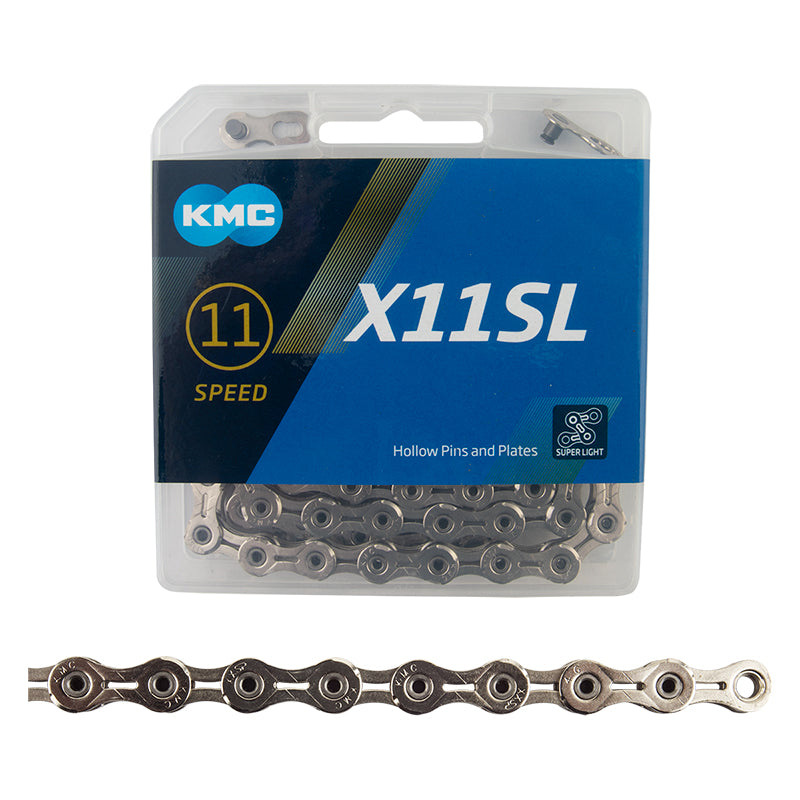 KMC X11SL Super Light Chain - 11-Speed 116 Links Silver