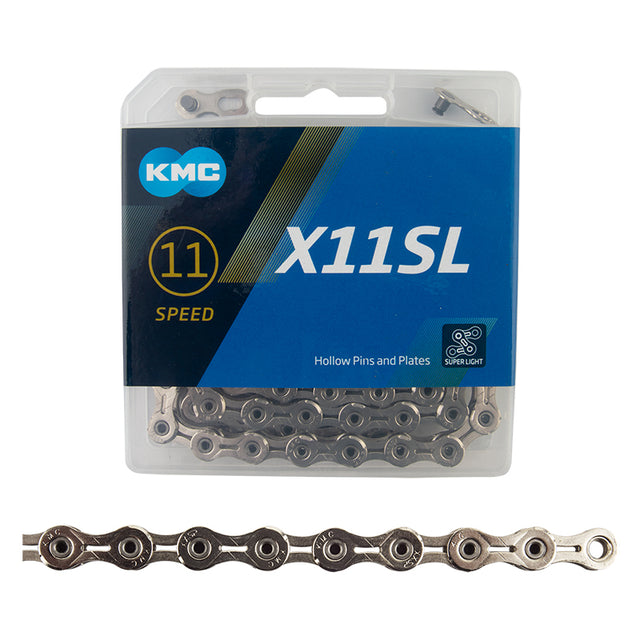 KMC X11SL Super Light Chain - 11-Speed 116 Links Silver