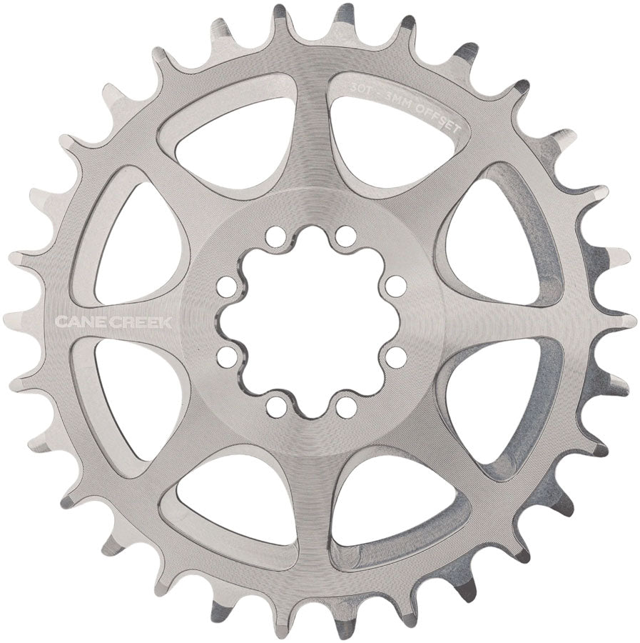 Cane Creek Direct Mount Chainring - 32t 8-Bolt Direct Mount 3mm Offset Ti Gray