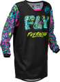 Fly Racing Kinetic Mutant Youth Jersey 2026 Black/Multi Color