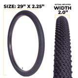 E624 29 inch bike tires black