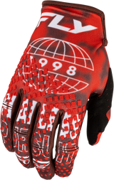 Fly Racing Kinetic Blur Gloves 2027 Red/Maroon