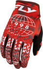 Fly Racing Youth Kinetic Blur Gloves 2027 Red/Maroon