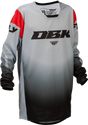 Fly Racing Kinetic DBK Youth Jersey 2026 Grey/Black/Red