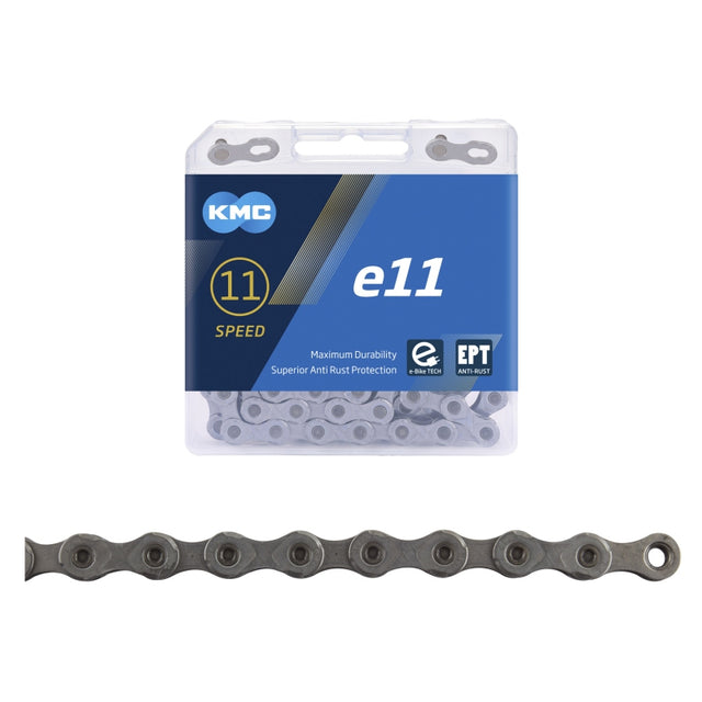 KMC e11 EPT eBike Chain - 11 Speed 136 Links Grey