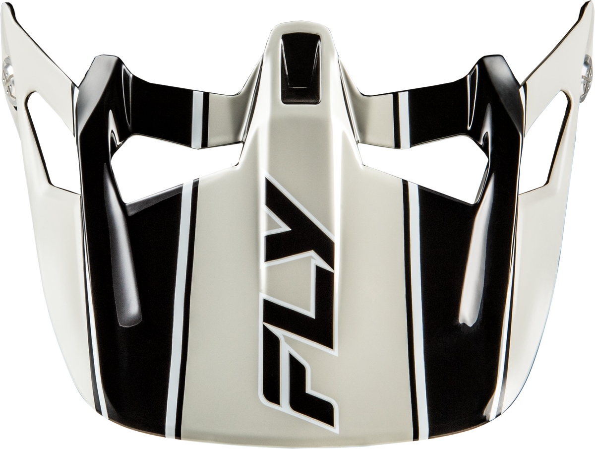 Fly Racing WERX-R CARBON FLOW VISOR BLACK/GREY Black/Grey
