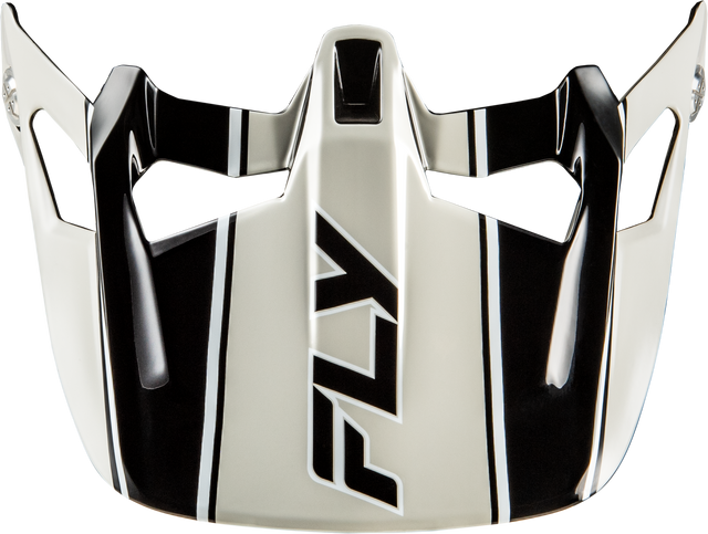 Fly Racing WERX-R CARBON FLOW VISOR BLACK/GREY Black/Grey