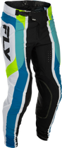 Fly Racing Youth Lite LE Current Pants 2026 White/Lime/Blue