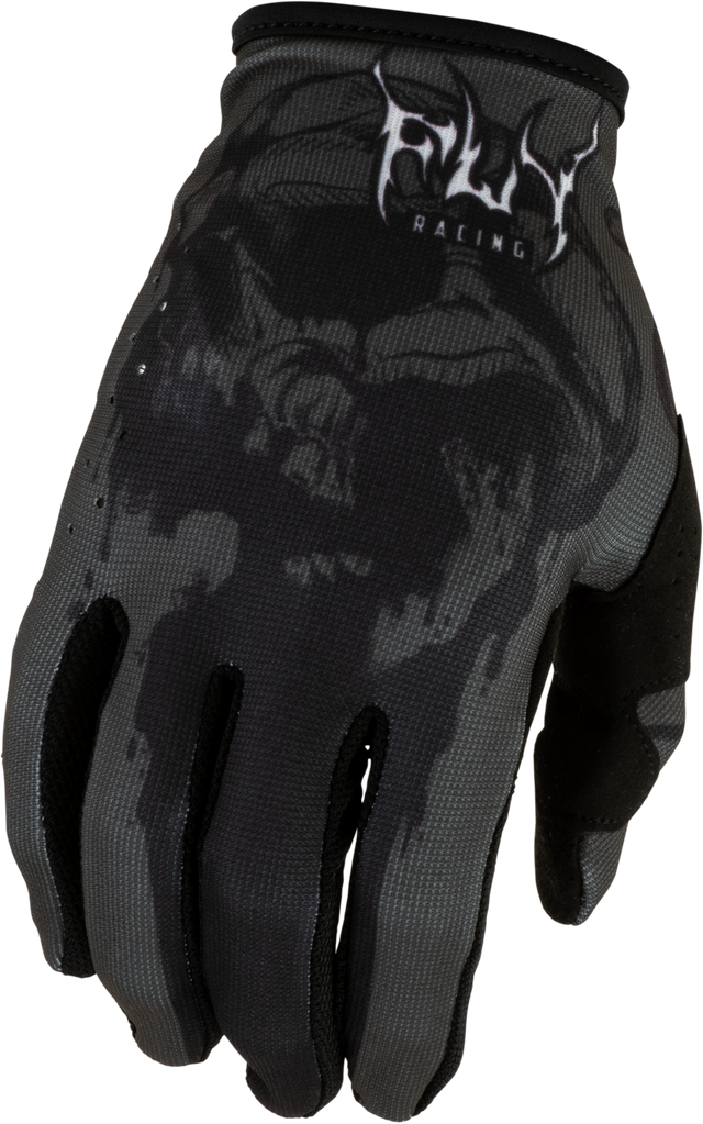 Fly Racing Youth Lite Dark Series Gloves 2027 Grey/Black