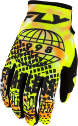 Fly Racing Kinetic Blur Gloves 2027 White/Hi-Vis/Orange