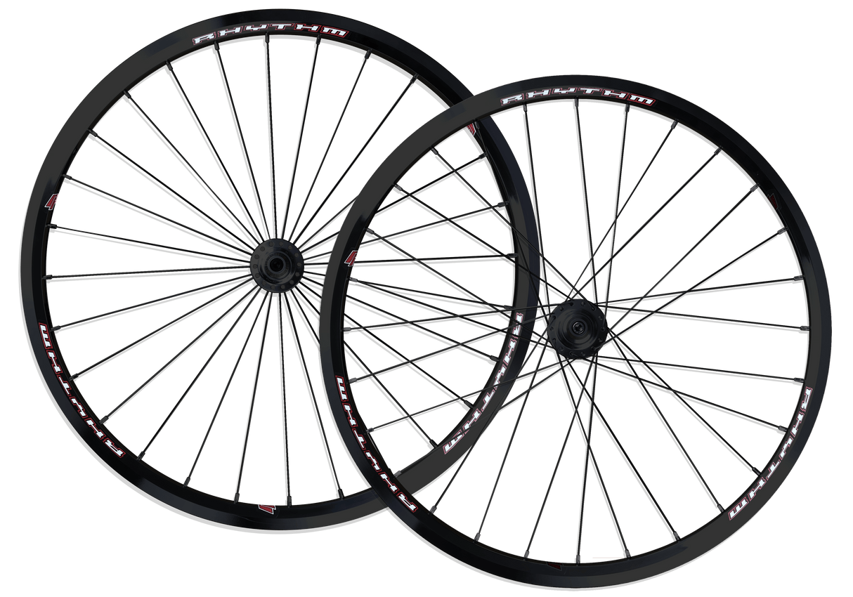 Crupi Parts Custom Wheels 20 x 1-1/8 x 28H / Black / Black Custom 20" Crupi 28H Disc Wheels