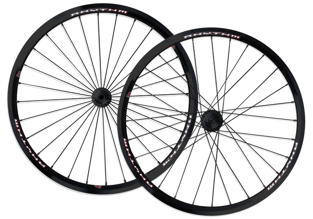 Crupi Parts Custom Wheels 20 x 1-1/8 x 28H / Black / Black Custom 20" Crupi 28H Disc Wheels