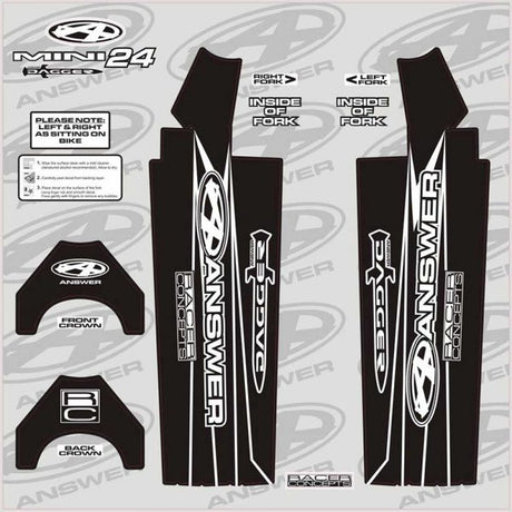 Answer Dagger Fork Wraps - Expert/Pro 20″ / Black, Expert/Pro 24" / Black, Mini 20" / Black, Mini 24" / Black