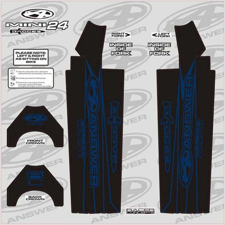 Answer Dagger Fork Wraps - Expert/Pro 20″ / Blue, Expert/Pro 24" / Blue, Mini 20" / Blue, Mini 24" / Blue