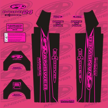 Answer Dagger Fork Wraps - Expert/Pro 20″ / Flo Pink, Expert/Pro 24" / Flo Pink, Mini 20" / Flo Pink, Mini 24" / Flo Pink