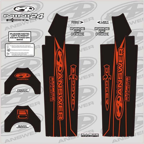 Answer Dagger Fork Wraps - Expert/Pro 20″ / Orange, Expert/Pro 24" / Orange, Mini 20" / Orange, Mini 24" / Orange