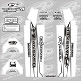Answer Dagger Fork Wraps - Expert/Pro 20″ / White, Expert/Pro 24" / White, Mini 20" / White, Mini 24" / White