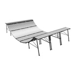 FRESHPARK 19'6"L x 12'W x 4'H Half Pipe Mini Ramp
