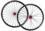 Crupi Parts Custom Wheels 20 x 1-1/8 x 28H / Black / Red Custom 20" Crupi 28H Disc Wheels