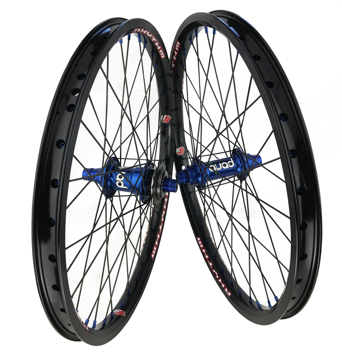 Crupi Parts Wheels 20 x 1.75 36H w/10mm Front / Black/Blue Crupi Pro 36H 20" & 24" Wheels