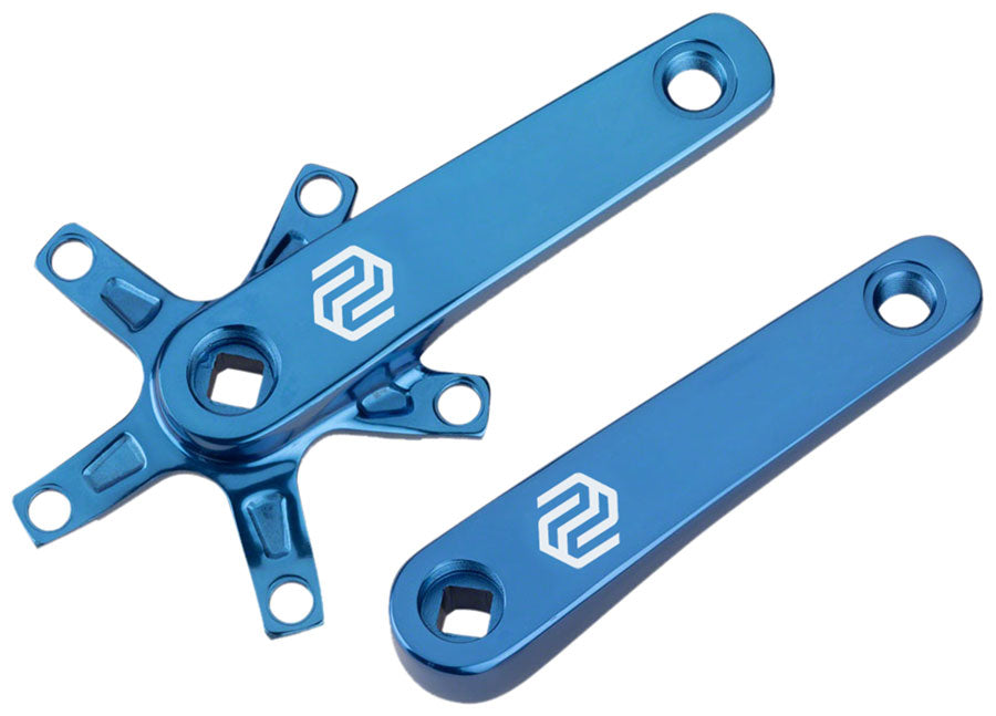 Promax SQ-1 Crank Arm Set - 170mm Square Taper JIS Spindle Interface 110mm BCD Blue